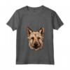 Carino Berger Picard Face Cartoon Puppy Dog Amante Maglietta con Collo a V - Ideale per Addestratori e Amanti dei Cani Berger Picard