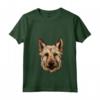 Carino Berger Picard Face Cartoon Puppy Dog Amante Maglietta con Collo a V - Ideale per Addestratori e Amanti dei Cani Berger Picard