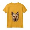 Carino Berger Picard Face Cartoon Puppy Dog Amante Maglietta con Collo a V - Ideale per Addestratori e Amanti dei Cani Berger Picard