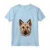 Carino Berger Picard Face Cartoon Puppy Dog Amante Maglietta con Collo a V - Ideale per Addestratori e Amanti dei Cani Berger Picard