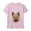 Carino Berger Picard Face Cartoon Puppy Dog Amante Maglietta con Collo a V - Ideale per Addestratori e Amanti dei Cani Berger Picard