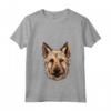 Carino Berger Picard Face Cartoon Puppy Dog Amante Maglietta con Collo a V - Ideale per Addestratori e Amanti dei Cani Berger Picard
