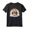 Carino Berger Picard Rainbow Cloud Kawaii Cucciolo di Cane Maglietta - Felicità tra le Nuvole - Regalo per Amanti dei Cani Berger Picard