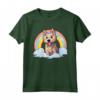 Carino Berger Picard Rainbow Cloud Kawaii Cucciolo di Cane Maglietta - Felicità tra le Nuvole - Regalo per Amanti dei Cani Berger Picard