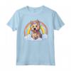 Carino Berger Picard Rainbow Cloud Kawaii Cucciolo di Cane Maglietta - Felicità tra le Nuvole - Regalo per Amanti dei Cani Berger Picard