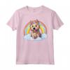 Carino Berger Picard Rainbow Cloud Kawaii Cucciolo di Cane Maglietta - Felicità tra le Nuvole - Regalo per Amanti dei Cani Berger Picard