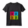 Berger Picard - Maglietta Pop Art Colorata con Collo a V - Regalo per Amanti dei Cani - Ideale per Natale, Compleanni o San Valentino