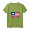 Donna Berger Picard Dog 4 luglio Bandiera Americana Patriottica Maglietta con Collo a V - Celebrate il 4 luglio in Stile con il Tuo Berger Picard