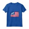 Donna Berger Picard Dog 4 luglio Bandiera Americana Patriottica Maglietta con Collo a V - Celebrate il 4 luglio in Stile con il Tuo Berger Picard