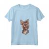 Donna Berger De Picardie | T-shirt Cartoon französischer Schäferhund con Collo a V - Ideale per gli Amanti dei Cani