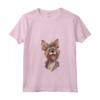 Donna Berger De Picardie | T-shirt Cartoon französischer Schäferhund con Collo a V - Ideale per gli Amanti dei Cani