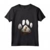 Donna Berger Picard Mountain Paw Design Cane Mamma Papà Maglietta con Collo a V - Regalo per Amanti dei Cani Berger Picard