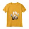 Donna Berger Picard Mountain Paw Design Cane Mamma Papà Maglietta con Collo a V - Regalo per Amanti dei Cani Berger Picard