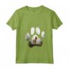 Donna Berger Picard Mountain Paw Design Cane Mamma Papà Maglietta con Collo a V - Regalo per Amanti dei Cani Berger Picard