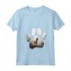 Donna Berger Picard Mountain Paw Design Cane Mamma Papà Maglietta con Collo a V - Regalo per Amanti dei Cani Berger Picard