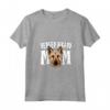 Berger Picard Mom - Cane carino mamma Maglietta con Collo a V - Regalo per mamme Berger Picard - Design divertente per gli amanti dei cani