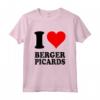 Amo Berger Picards Maglietta - Cuore Rosso - Ideale per Amanti dei Cani Berger Picard