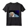 HapTiger Berger Picard Maglietta - Doge to the Moon Space-themed Tee for Dog Lovers and Mars Rover Fans