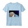 HapTiger Berger Picard Maglietta - Doge to the Moon Space-themed Tee for Dog Lovers and Mars Rover Fans