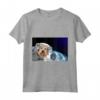 HapTiger Berger Picard Maglietta - Doge to the Moon Space-themed Tee for Dog Lovers and Mars Rover Fans