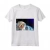 HapTiger Berger Picard Maglietta - Doge to the Moon Space-themed Tee for Dog Lovers and Mars Rover Fans