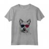 Donna Berger Picard Dog 4 luglio USA Bandiera Maglietta Collo a V - Regalo per Proprietari - Ideale per Natale e Compleanni
