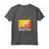 Donna Bandiera del Bhutan Maglietta con Collo a V - Regalo Unico per Amici e Famiglia - Ideale per Natale e Compleanno
