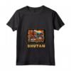 Donna Bhutan Drago Thimphu Himalaya Maglietta con Collo a V - Viaggio e Buddismo - Ideale per Regali e Amanti del Bhutan