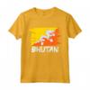 Bandiera del Bhutan Maglietta - Regalo Originale per Amici e Famiglia - Ideale per Natale, Compleanno e Altri Eventi
