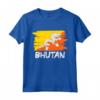 Bandiera del Bhutan Maglietta - Regalo Originale per Amici e Famiglia - Ideale per Natale, Compleanno e Altri Eventi