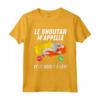 Bandiera del Bhutan Appelle e Je Dois Partir Bhutan Maglietta - T-shirt Calcio Viaggio Drapeau de Bhutan - Idee Regalo per il Viaggio