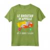 Bandiera del Bhutan Appelle e Je Dois Partir Bhutan Maglietta - T-shirt Calcio Viaggio Drapeau de Bhutan - Idee Regalo per il Viaggio