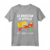 Bandiera del Bhutan Appelle e Je Dois Partir Bhutan Maglietta - T-shirt Calcio Viaggio Drapeau de Bhutan - Idee Regalo per il Viaggio