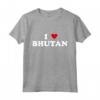 Country Heart Pride - Funny I Love Bhutan Maglietta - Ideale per Viaggi e Amanti della Cultura Bhutanese