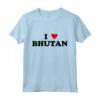 Country Heart Pride - Funny I Love Bhutan Maglietta - Ideale per gli Amanti del Bhutan e i Viaggiatori