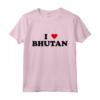 Country Heart Pride - Funny I Love Bhutan Maglietta - Ideale per gli Amanti del Bhutan e i Viaggiatori