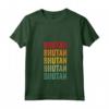 Donna Bhutan Rainbow Text Design - Maglietta Bhutan Paese con Collo a V - Ideale per Mostrare l'Orgoglio del Bhutan
