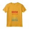 Donna Bhutan Rainbow Text Design - Maglietta Bhutan Paese con Collo a V - Ideale per Mostrare l'Orgoglio del Bhutan