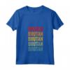 Donna Bhutan Rainbow Text Design - Maglietta Bhutan Paese con Collo a V - Ideale per Mostrare l'Orgoglio del Bhutan