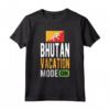 Souvenir del Bhutan - Modalità Vacanza in Bhutan Maglietta - Esplora, Colleziona, Adorna - Ideale per Appassionati di Viaggi