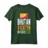 Souvenir del Bhutan - Modalità Vacanza in Bhutan Maglietta - Esplora, Colleziona, Adorna - Ideale per Appassionati di Viaggi