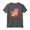 Maglietta mezza bandiera del Bhutan - Vintage Bhutan USA Gif Maglietta - Regalo personalizzato per Compleanno, Festa della Mamma, Natale o 4 luglio