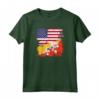 Maglietta mezza bandiera del Bhutan - Vintage Bhutan USA Gif Maglietta - Regalo personalizzato per Compleanno, Festa della Mamma, Natale o 4 luglio