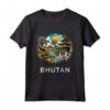 Bhutan Drago Asia meridionale Thimphu Maglietta - Ideale per Viaggiatori e Amanti del Buddismo - Regalo Unico Bhutan Roots