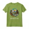 Bhutan Drago Asia meridionale Thimphu Maglietta - Ideale per Viaggiatori e Amanti del Buddismo - Regalo Unico Bhutan Roots