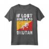 Bhutan Flag Souvenir - Se perso mandami in Bhutan Maglietta - Ideal for Bhutanese Heritage or as a Gift
