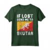 Bhutan Flag Souvenir - Se perso mandami in Bhutan Maglietta - Ideal for Bhutanese Heritage or as a Gift