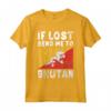 Bhutan Flag Souvenir - Se perso mandami in Bhutan Maglietta - Ideal for Bhutanese Heritage or as a Gift