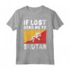 Bhutan Flag Souvenir - Se perso mandami in Bhutan Maglietta - Ideal for Bhutanese Heritage or as a Gift