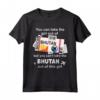 Carta d'imbarco del Bhutan - Ragazza del Bhutan - Bhutan Maglietta per Donne Patriottiche - Ideale come Regalo per il Trasferimento dal Bhutan
